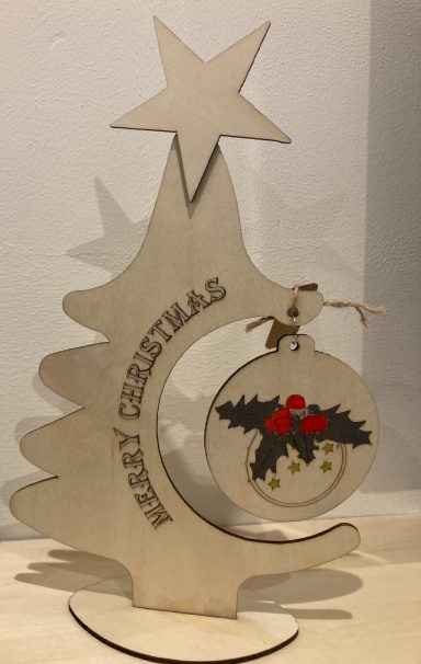 houten kerstboom