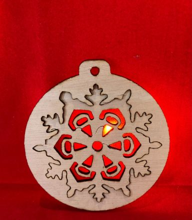 houten kerstbal € 1.- excl verzend kosten