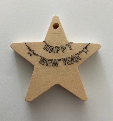 houten kerstbal 10mm dik