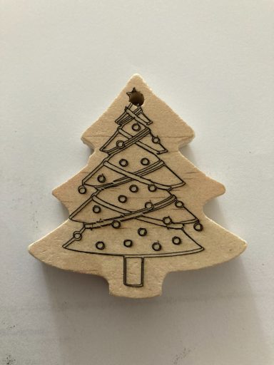 houten kerstbal 10mm dik