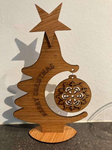 houten kerstboom